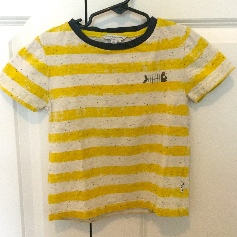 Little Marc Jacobs yellow striped T-shirt size 4